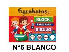 Block Garabato N5 Blanco X 20 Hojas