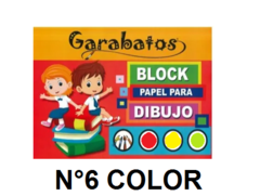 Block Garabato N6 Color X 24 Hojas