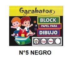 Block Garabato N5 Negro X 20 Hojas