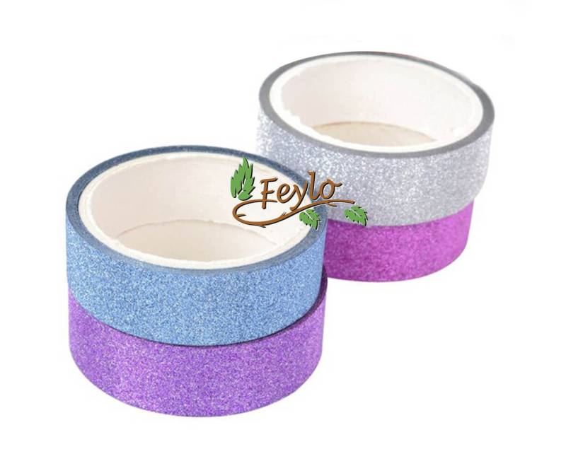 Cinta Decorativa Autoadhesiva Glitter Iridicente (3 Mts)