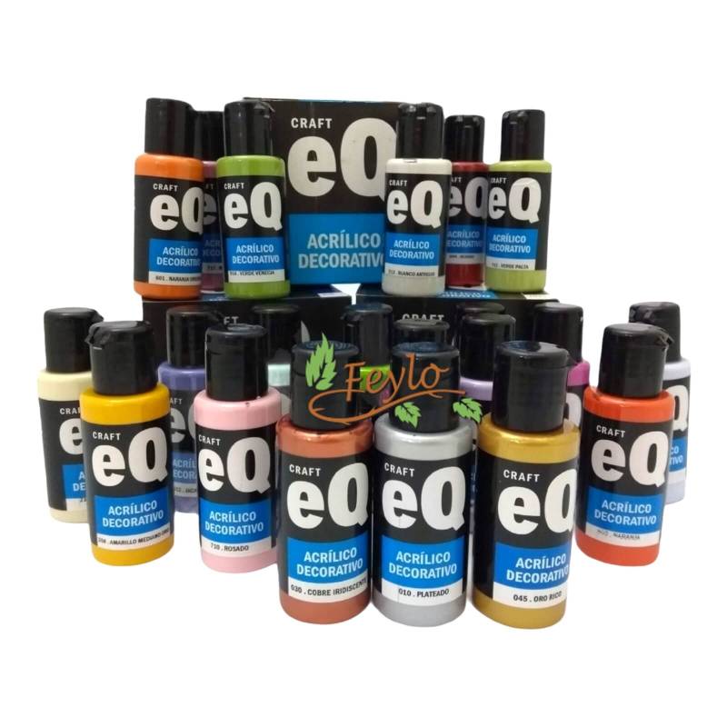 Promo Acrílicos Eq X 52 Común + 3 Metal. (Paleta Completa)