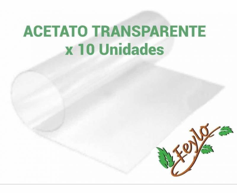Promo Acetato Transparente (50x60) 200 Mc. X 10 Unidades