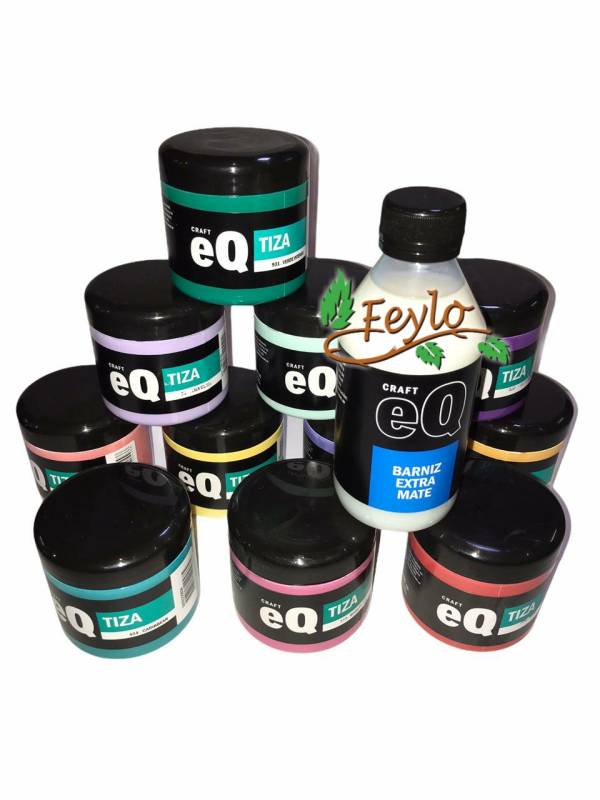 Promo Pintura Chalk (Tiza) Eq X 10 + 1 Barniz E. Mate X250