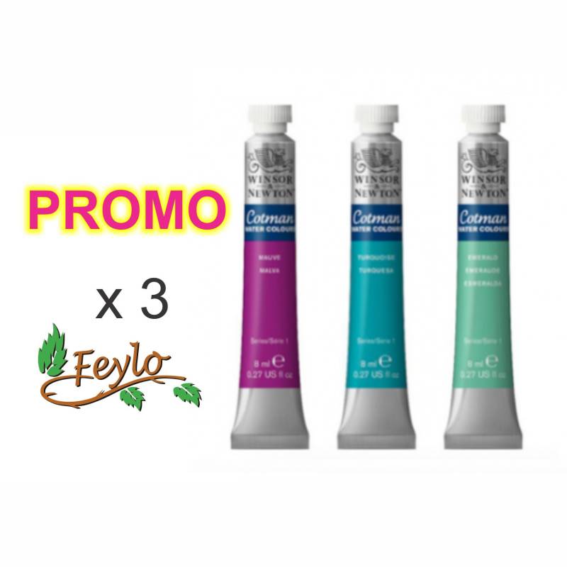 Promo Acuarela Cotman X 8Ml  X 3 Unidades